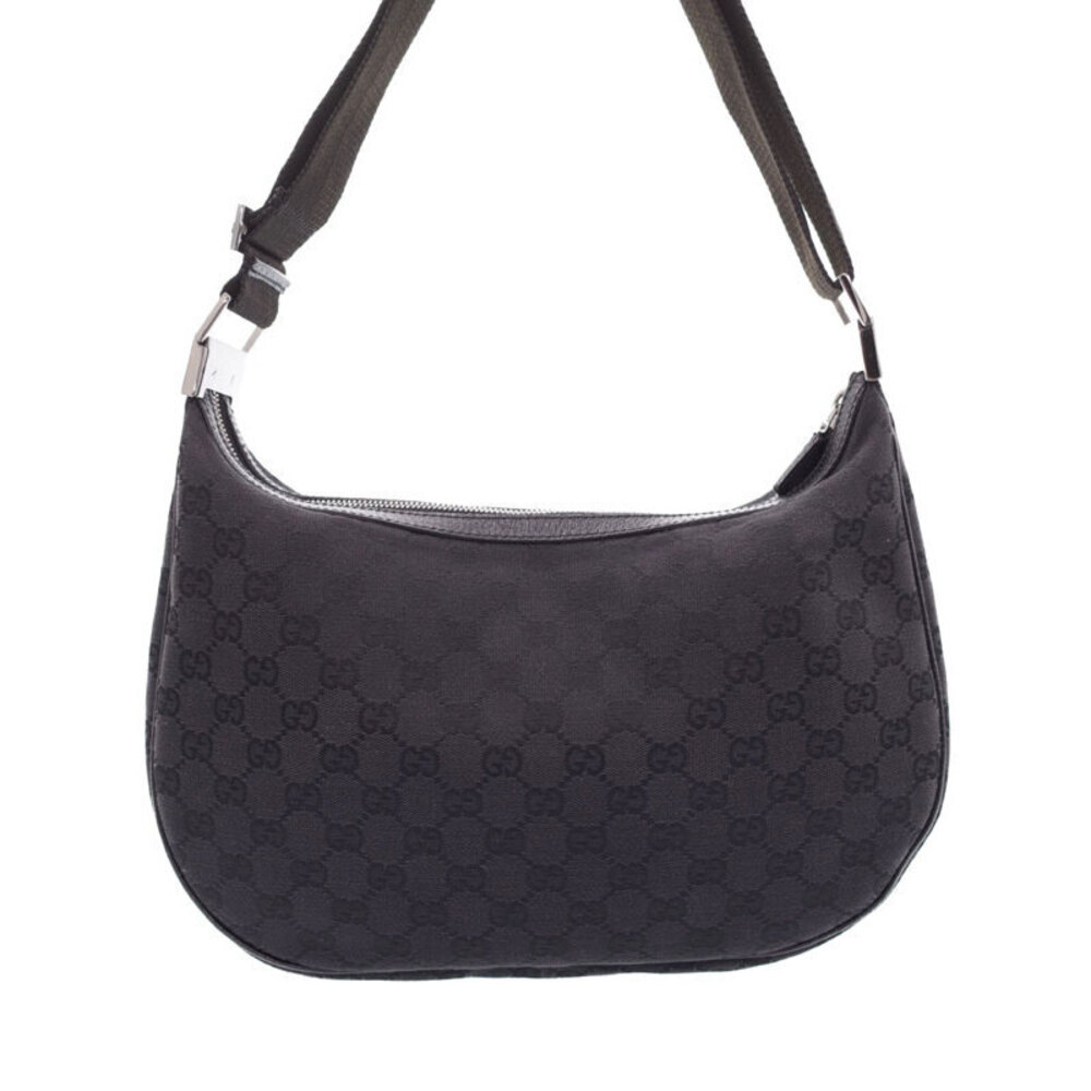 Gucci bag Half black Hobo GG Monogram canvas monogram Moon